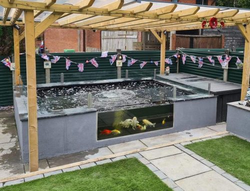 New koi pond installed in Oldham