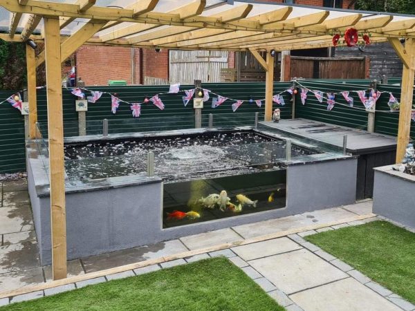 New koi pond installed in Oldham - Ponds Northwest