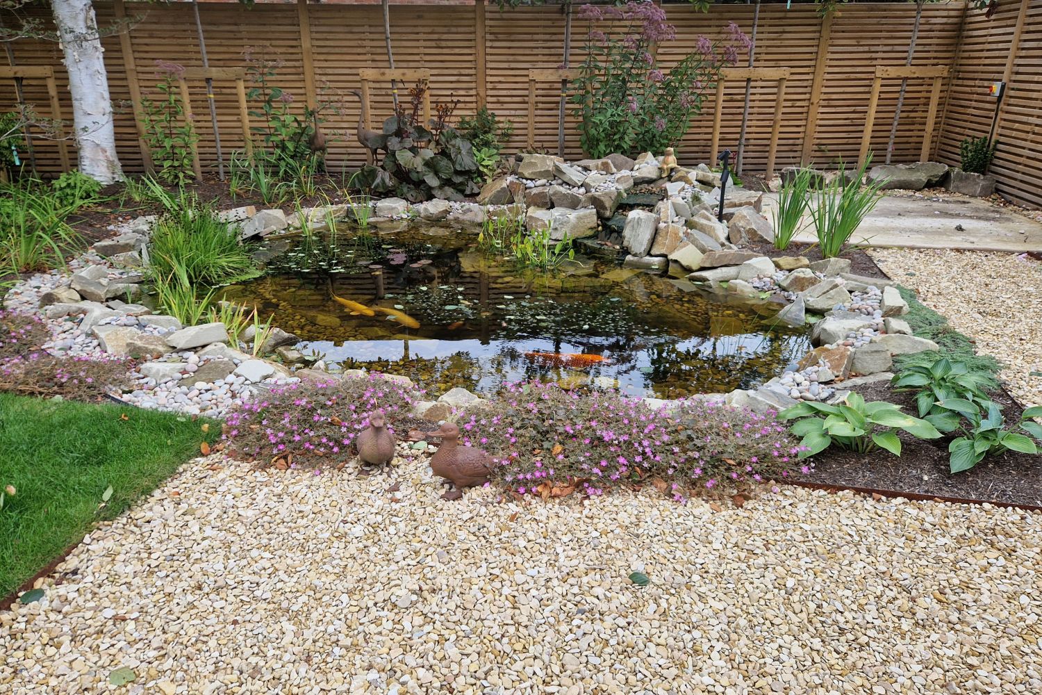 finished eco-scape ponds