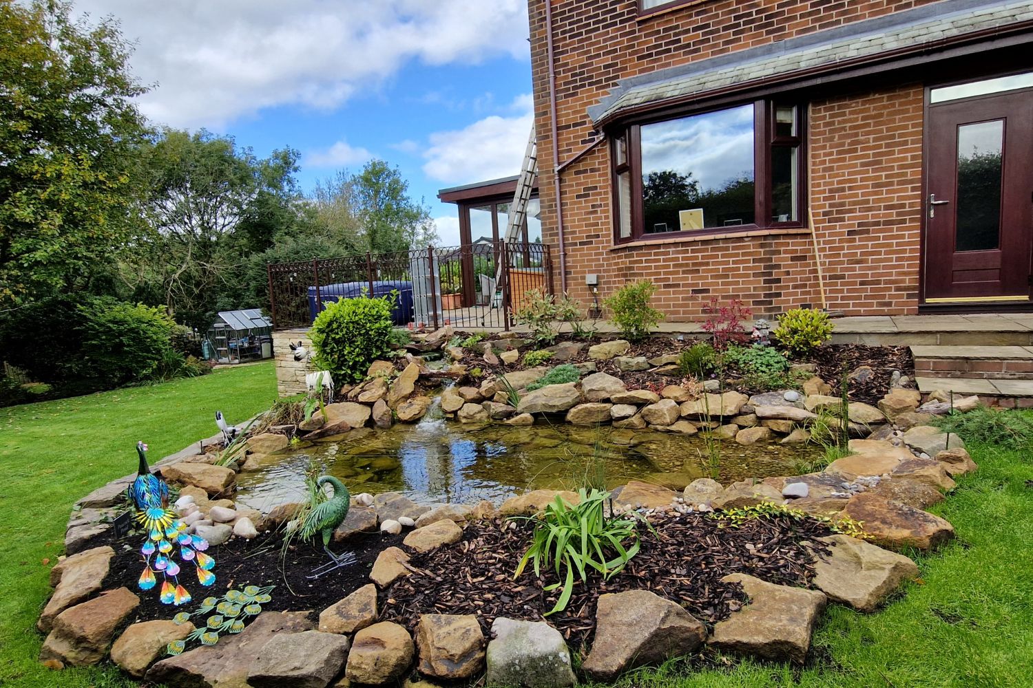 eco-scaped pond build Rossendale