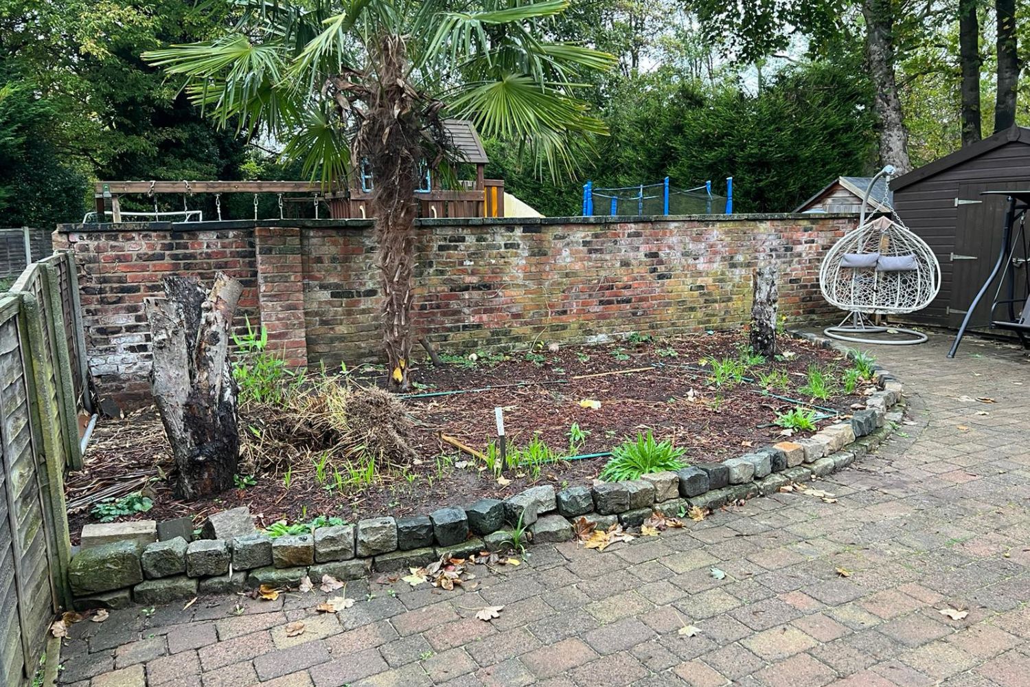 raised contemporary pond with window eccles 1