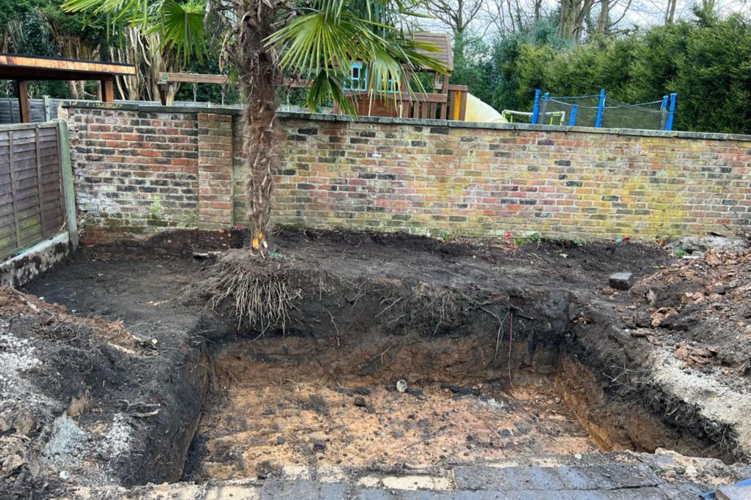 raised contemporary pond with window eccles 2